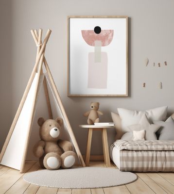 Geometric Shapes in Soft Earthy Tones