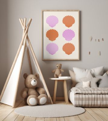 Pink and Orange Shells