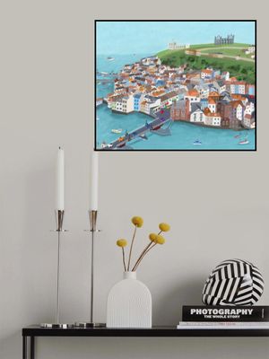 Aerial View of Beautiful Whitby by Artist Carla Daly
