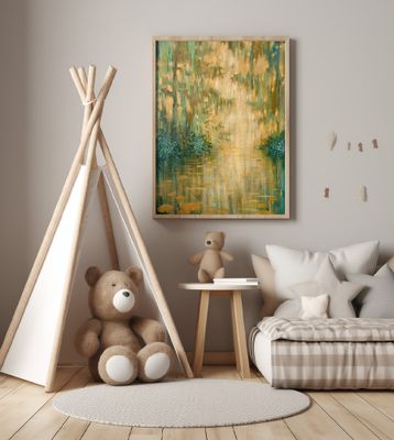 Mysterious Pond in the Thicket