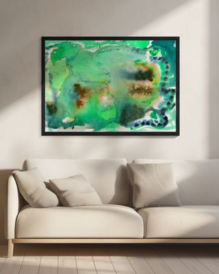 Watercolour Pattern Abstract Green