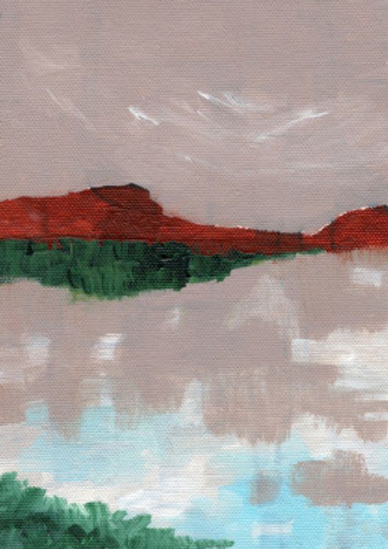 Landscape With A Lake Reflecting