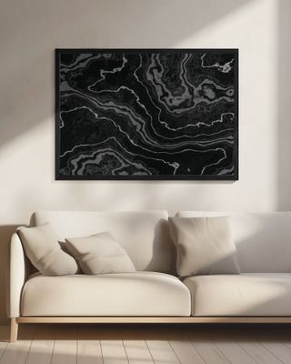 Fossil Black Marble Texture