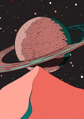 Stylized Cosmic Scene