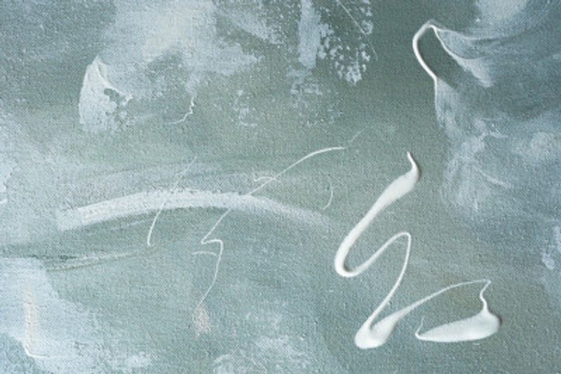 Green and White Acrylic