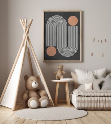 Circles on black background 1