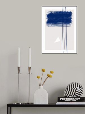 Bold Blue Brushstrokes