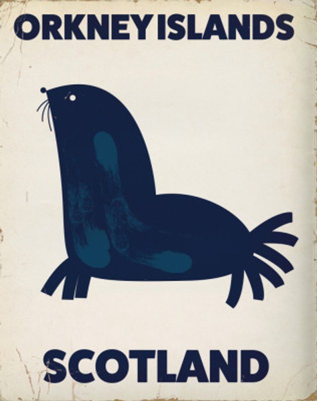 Orkney Islands Scotland Vintage Travel