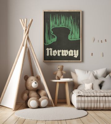 Norway Vintage Travel Poster