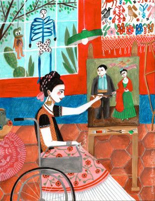 Frida in the blue house