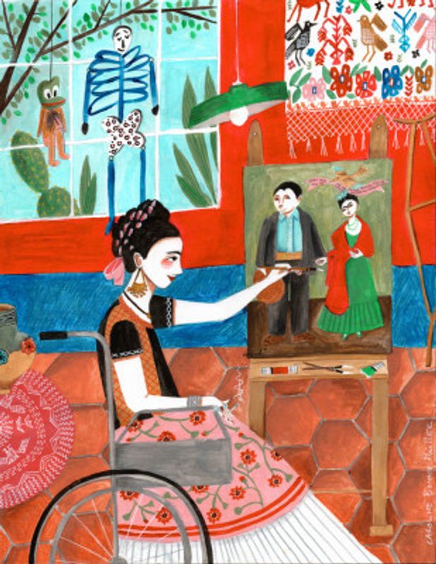 Frida in the blue house