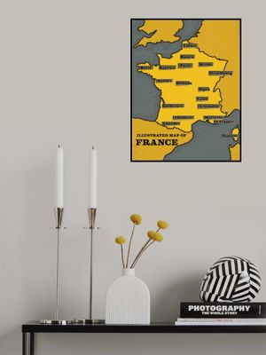 Illustrated Map Of France