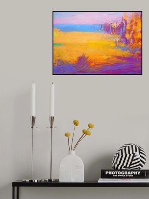 Vibrant Sunset Fields