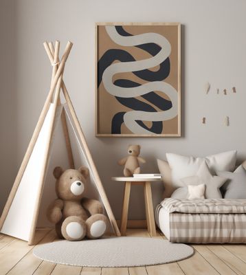 Brown and black art 6