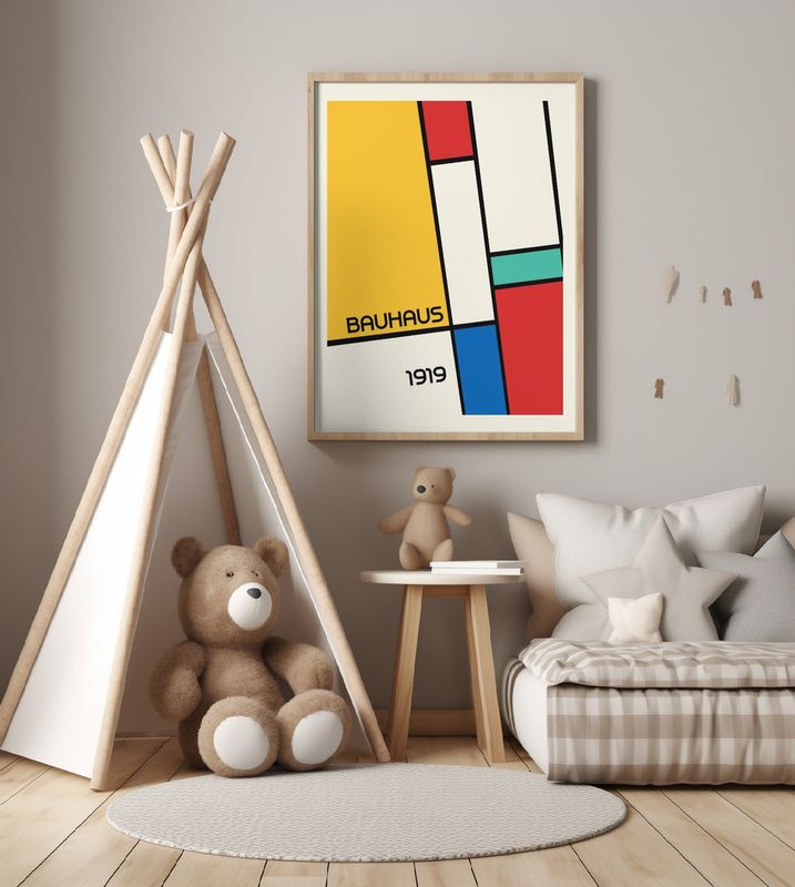 Bauhaus Geometric Design Retro