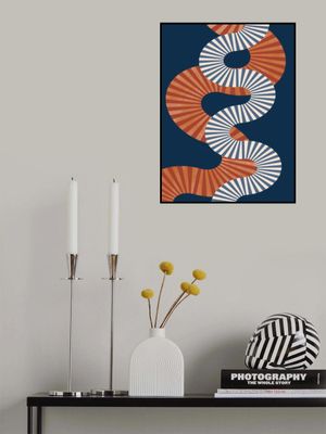 Winding Pattern In Retro Colors