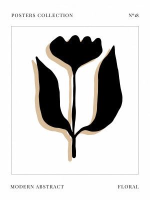 Bold Floral Silhouette