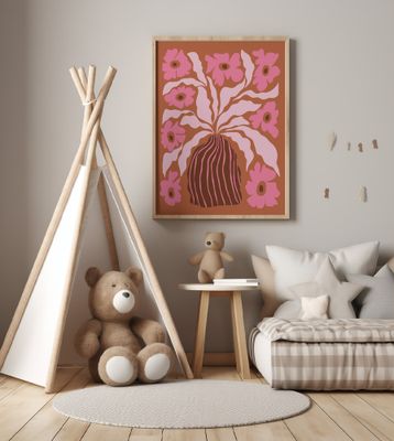 Mid-century blooming pot