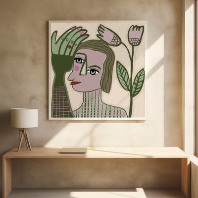 Figurative modern face