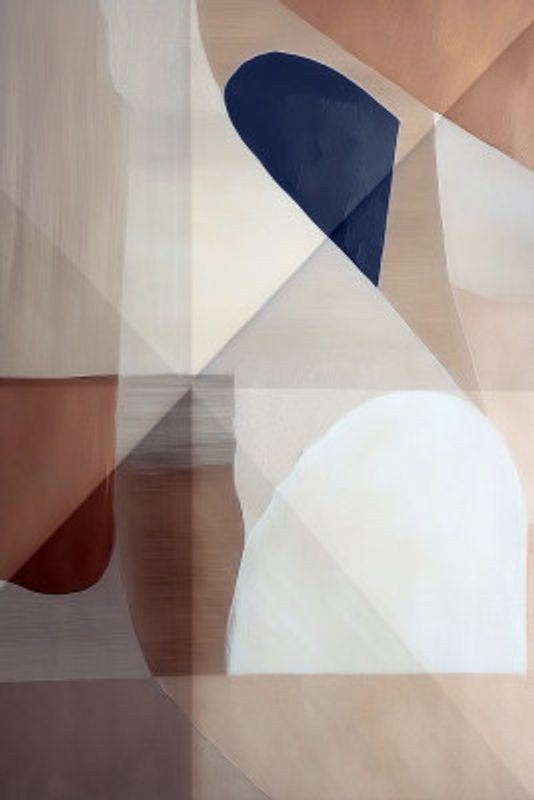 Abstract Copper Neutral Tone Painting 1