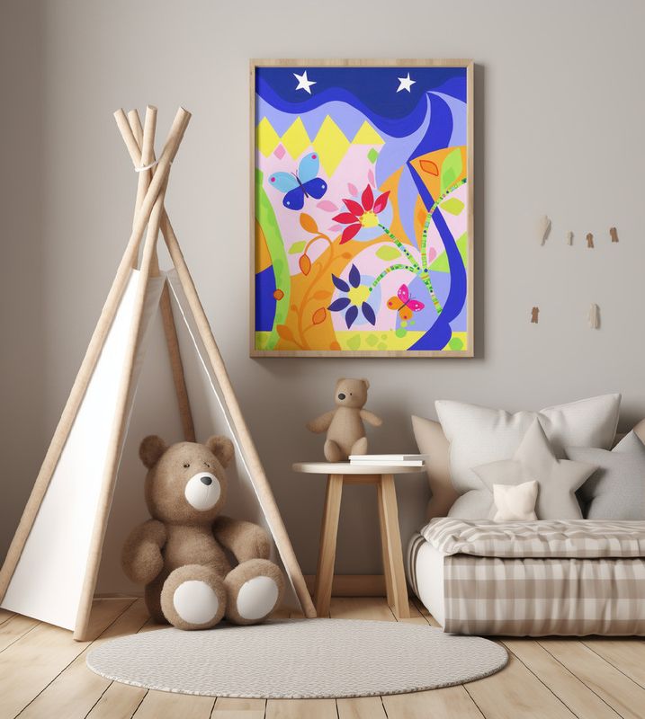 Colorful Butterflies and Flowers