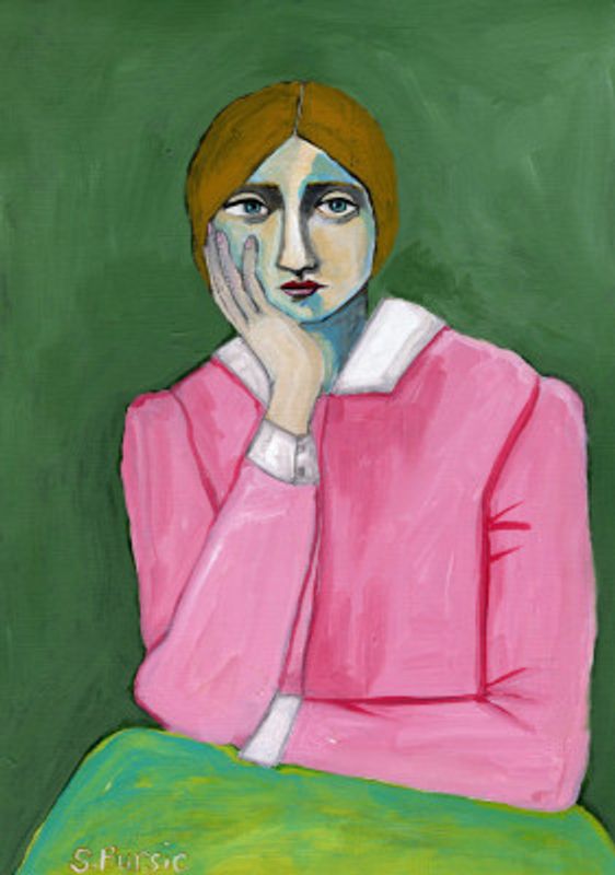 Vintage Lady in pink