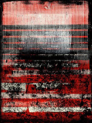 Monochromatic Lines Abstract Artwork