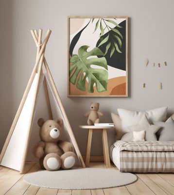 Abstract Art Tropical Leaves 23