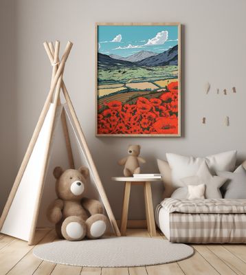 Poppies In The Valley