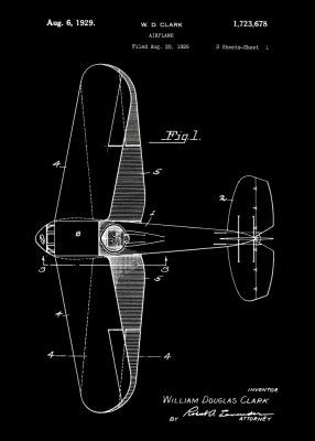 Airplane Patent 1929
