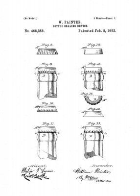 Bottle Sealing Device Patent 1892