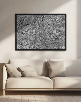 Black and White Marble Texture