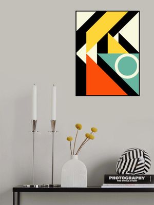 Geometric Abstraction with Bold Colors and Shape