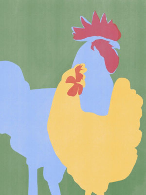 Bold Rooster Silhouette