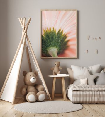 Green Sepals with Dewdrops