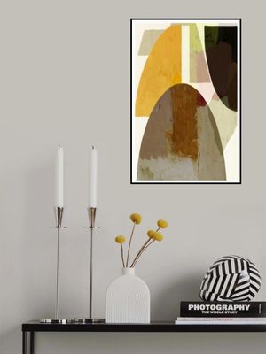 Bold Geometric Shapes In Earthy Tones