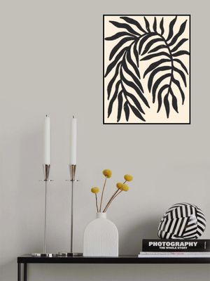 Black Silhouette Textured Branch