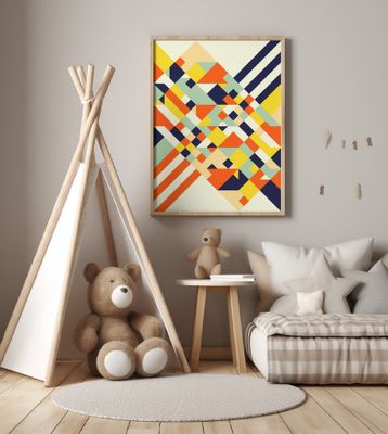 Vibrant Angular Shapes