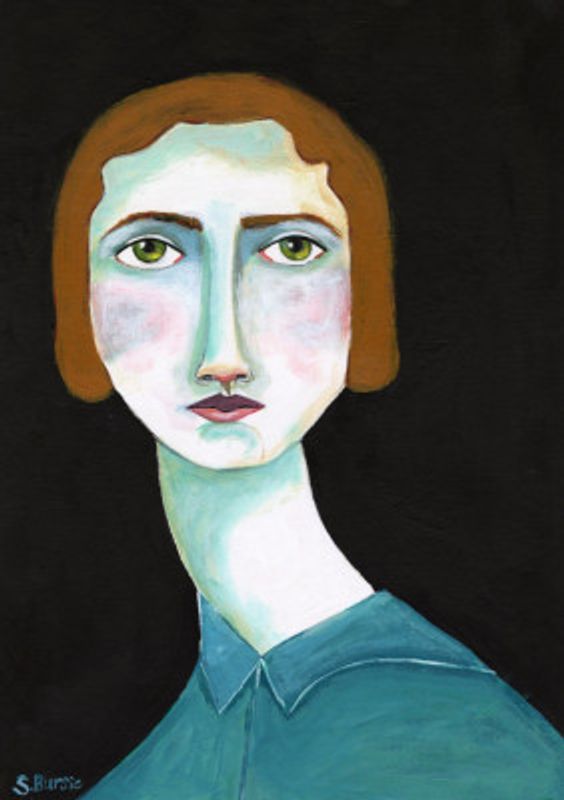 Vintage Lady Looking