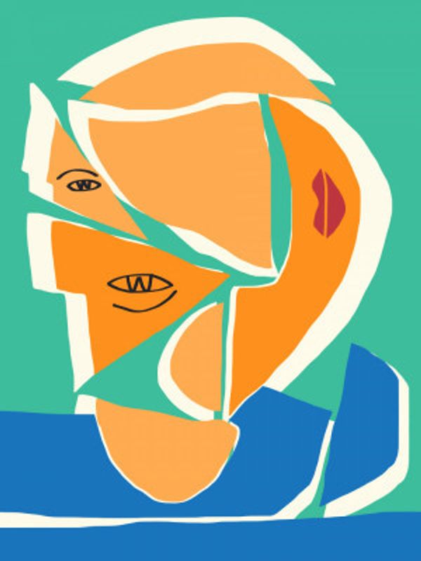 Abstract Cut Out Portrait