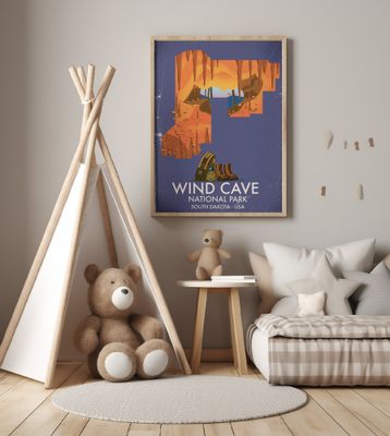 Wind Cave National Park South Dakota USA