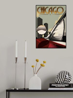 Chicago Art Deco Travel Poster