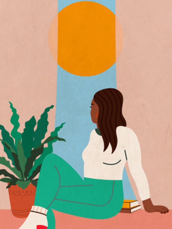 Girl Looking out of Window