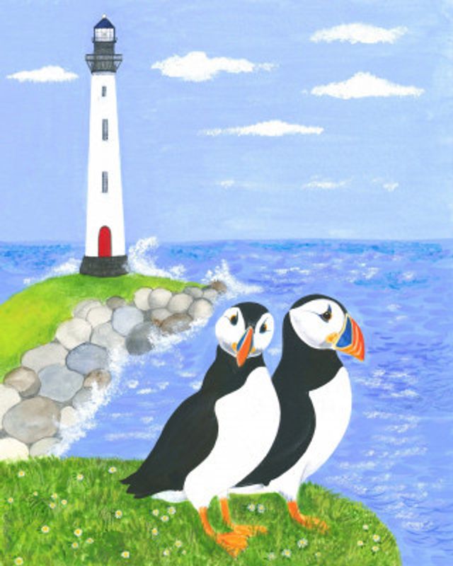 Puffins By the Sea