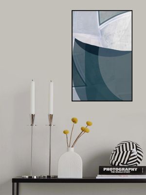 Encore Blue Abstract Print