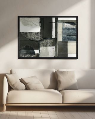 Monochrome Black Abstract Shapes Light 1