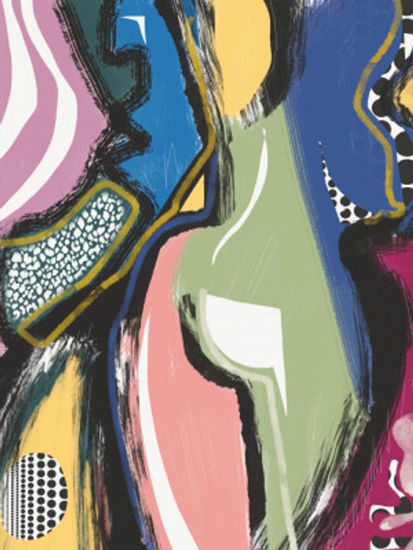 Colorful Abstract Bum