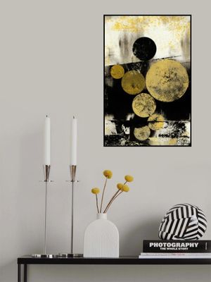 Golden and Black Circles