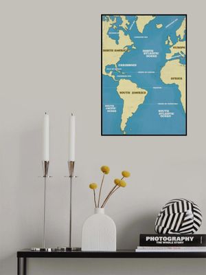 Vintage Atlantic Ocean Map