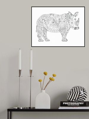 Floral Rhino Design